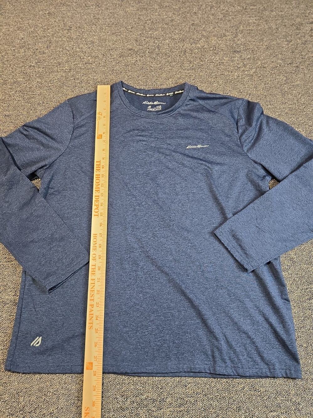 Eddie Bauer Free Dry Long Sleeve Base Layer Extra Large Blue